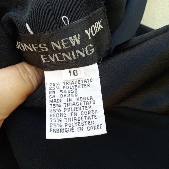 Jones New York Evening Black Long Dress in Size 10 - Picture 9 of 9